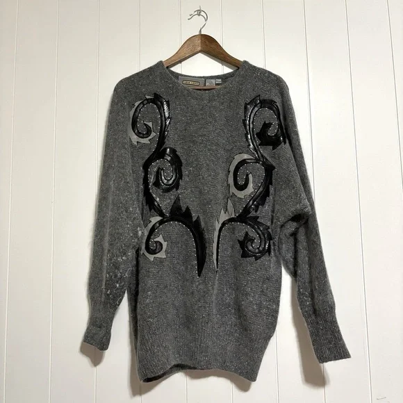 VINTAGE Diana Marco Silk and Angora Blend Sweater size 24W - Picture 2 of 10